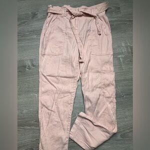 Anthropologie Elevenses Linen Blend Cute‎ Pants/ Medium
